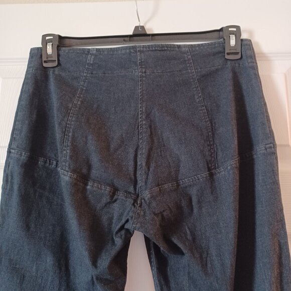 EUC Praire Underground Dark Blue "Girdle" High Rise Skinny Jeans Size Large - Picture 8 of 11